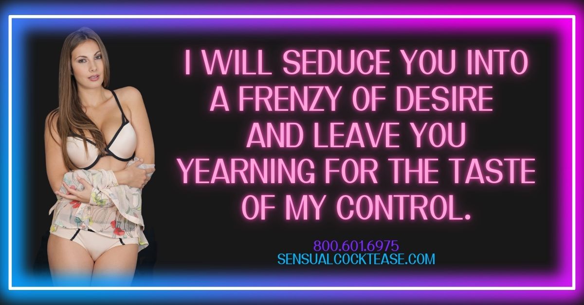 Long Distance Sex Toys Give Me a Thrill of Control with Sensual Cocktease Goddess Demi 800-601-6975 